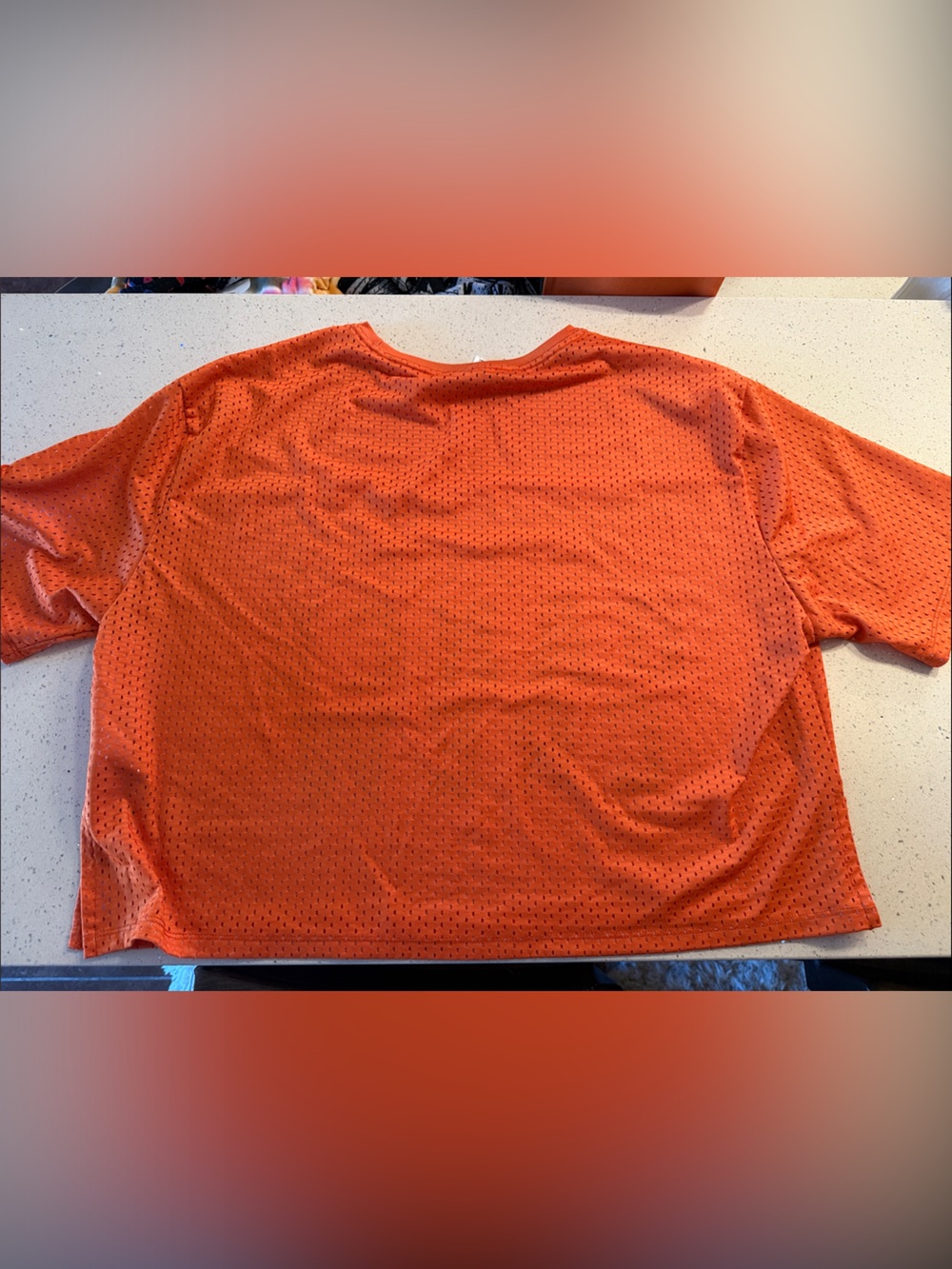 Zumba Fitness Orange Tee with Purple Dance Crew Print - Picture 4 of 4